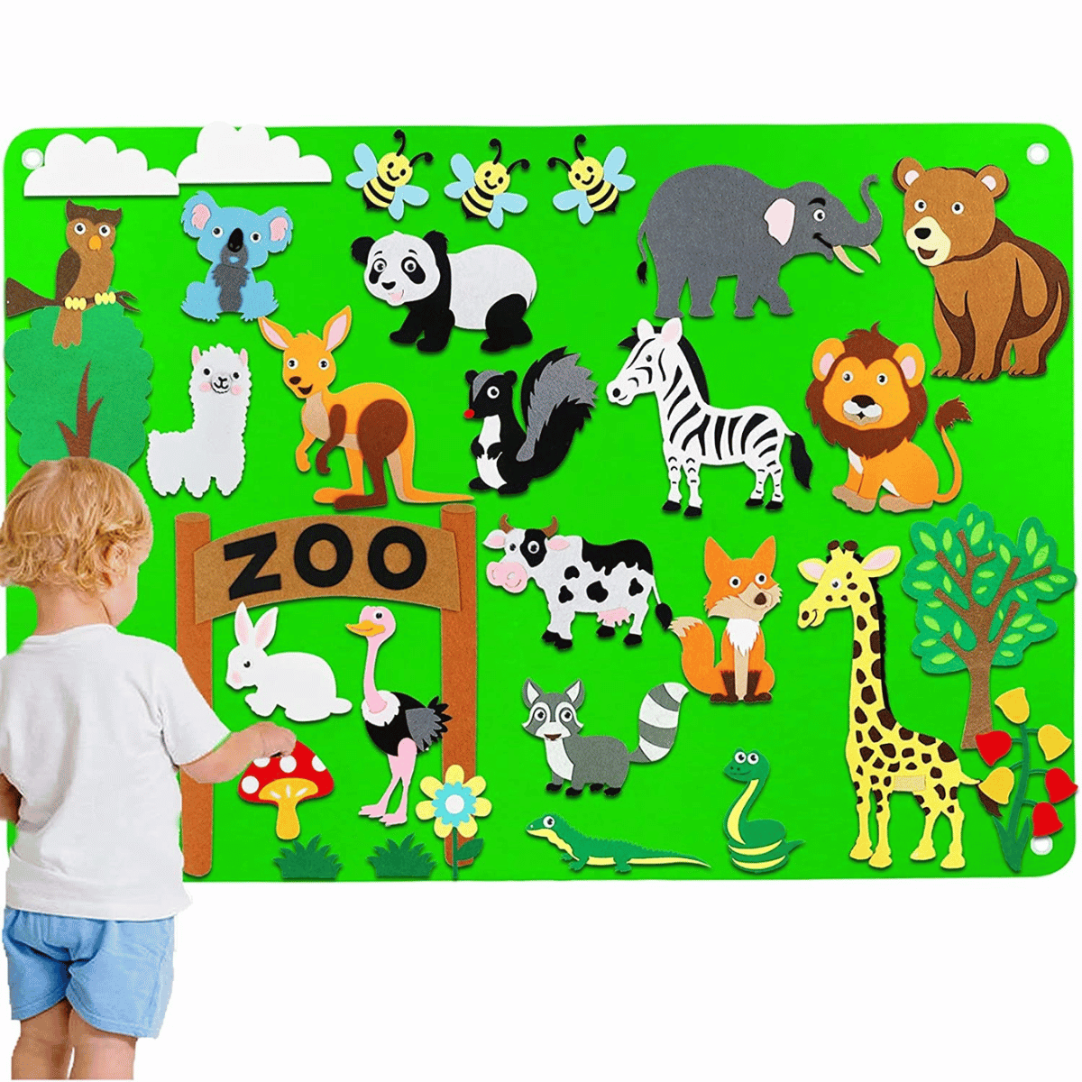 Tavola da gioco per bambini piccoli in feltro - FeltAvventure