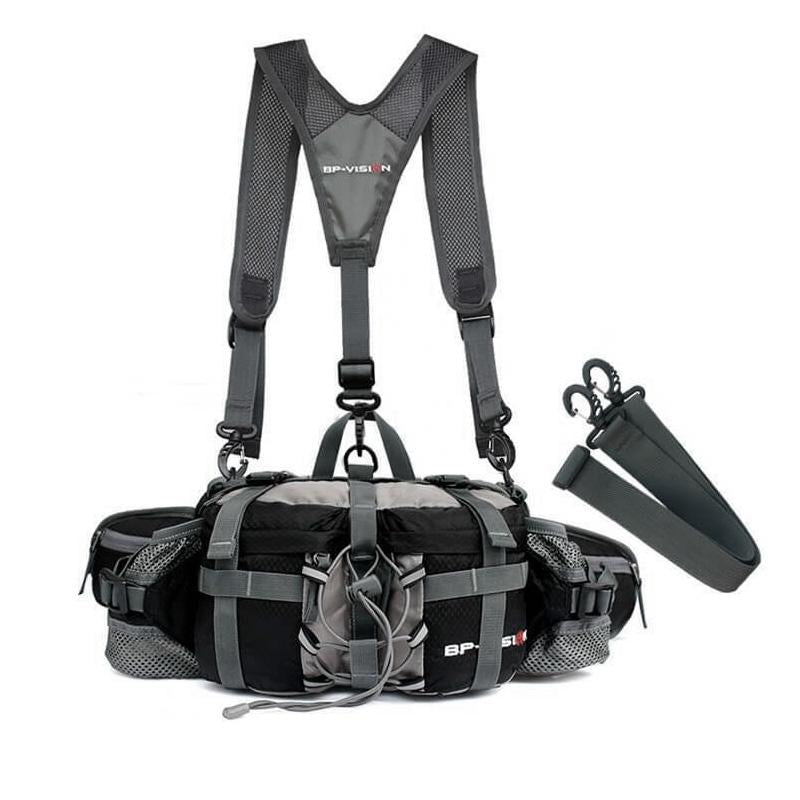 Outdoor dobrodružná crossbody taška - praktická taška s viacerými priehradkami
