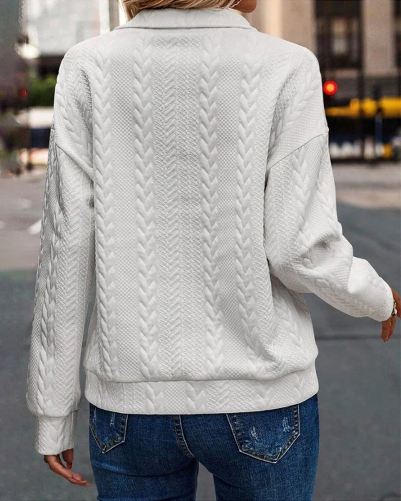 Pull uni avec fermeture éclair - Elizi