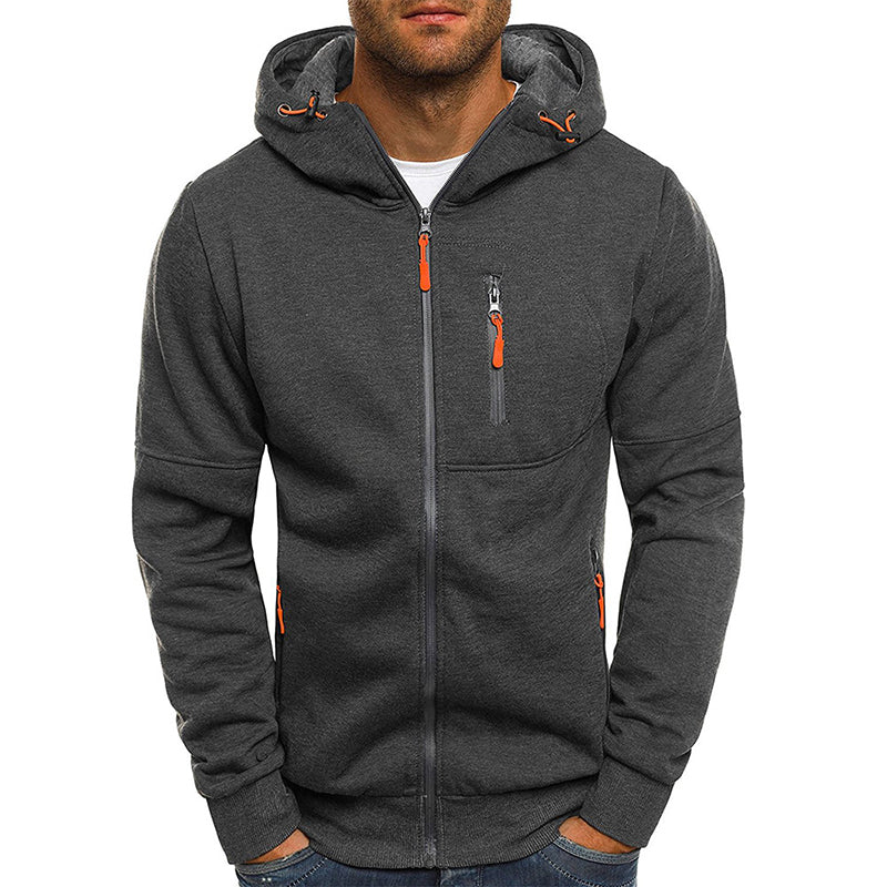 Herren Hoodie mit Reißverschluss – Fleece & Kapuze für Komfort