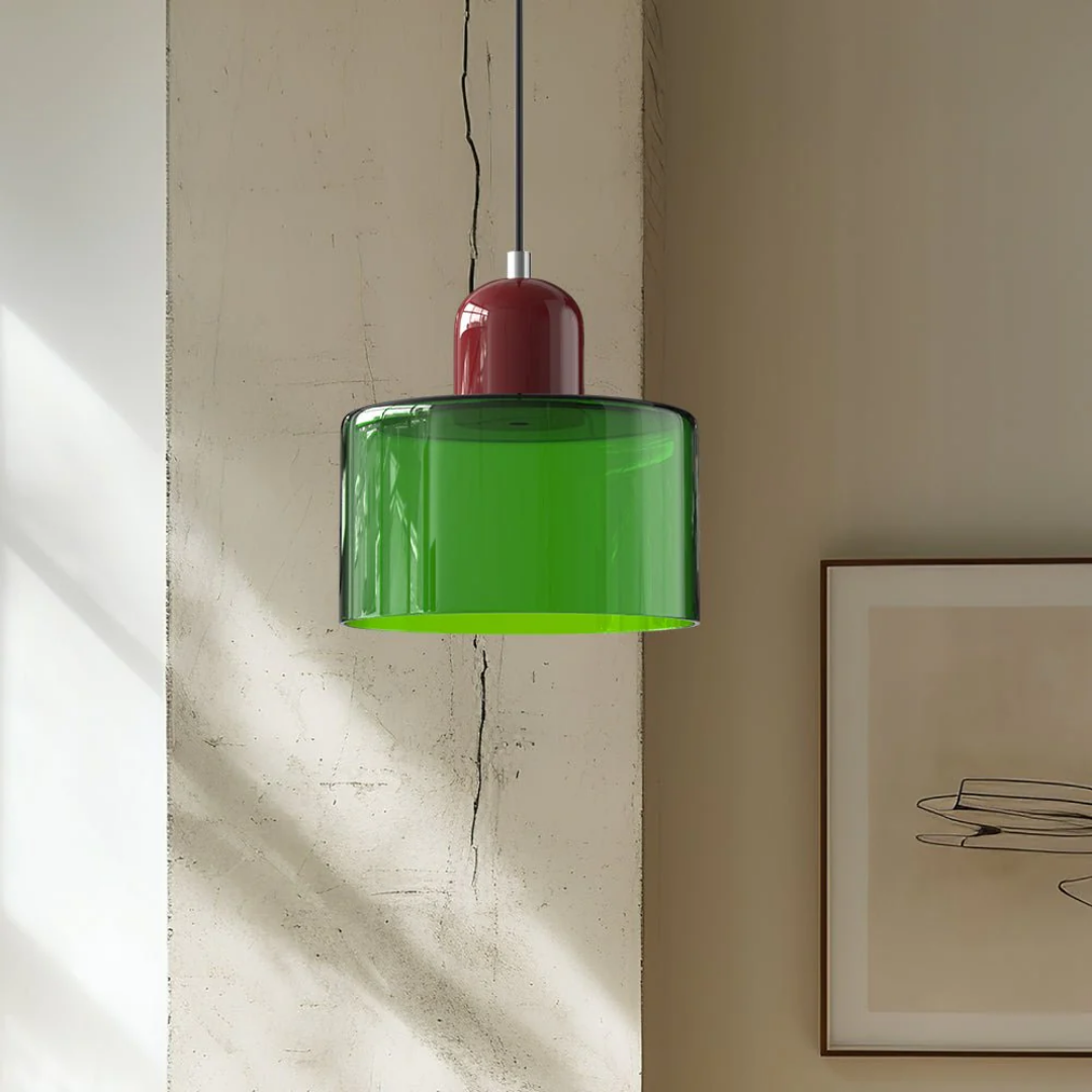 Retro-Hängelampe – Vintage-Design, Glasschirm & E27-Fassung