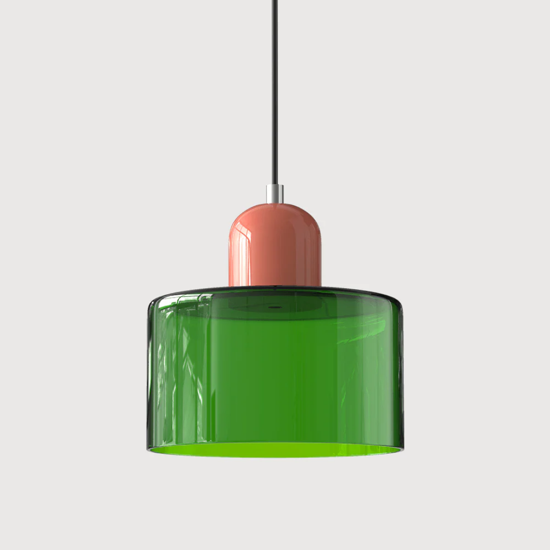 Retro-Hängelampe – Vintage-Design, Glasschirm & E27-Fassung