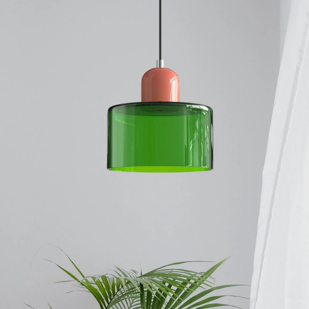 Retro-Hängelampe – Vintage-Design, Glasschirm & E27-Fassung