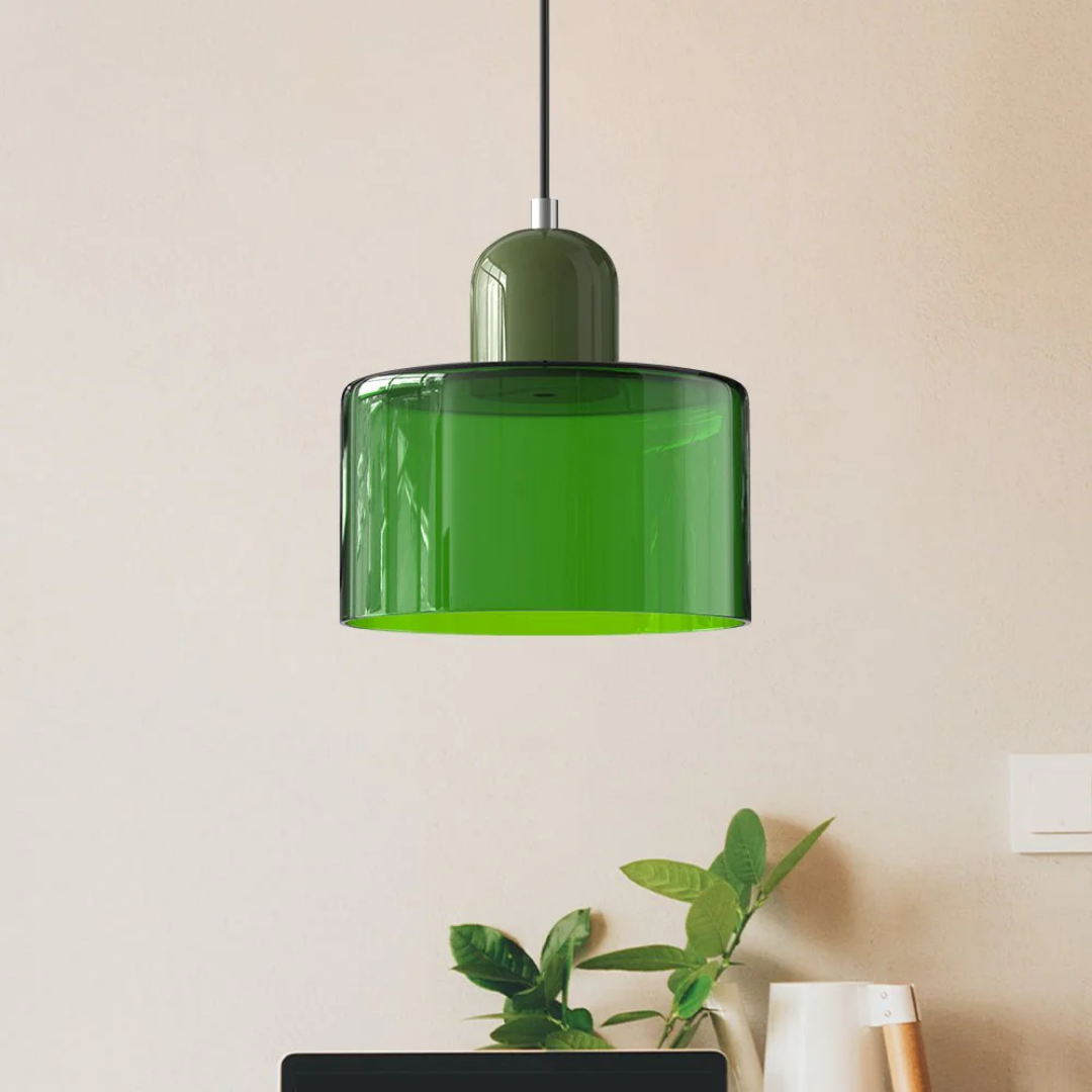 Retro-Hängelampe – Vintage-Design, Glasschirm & E27-Fassung