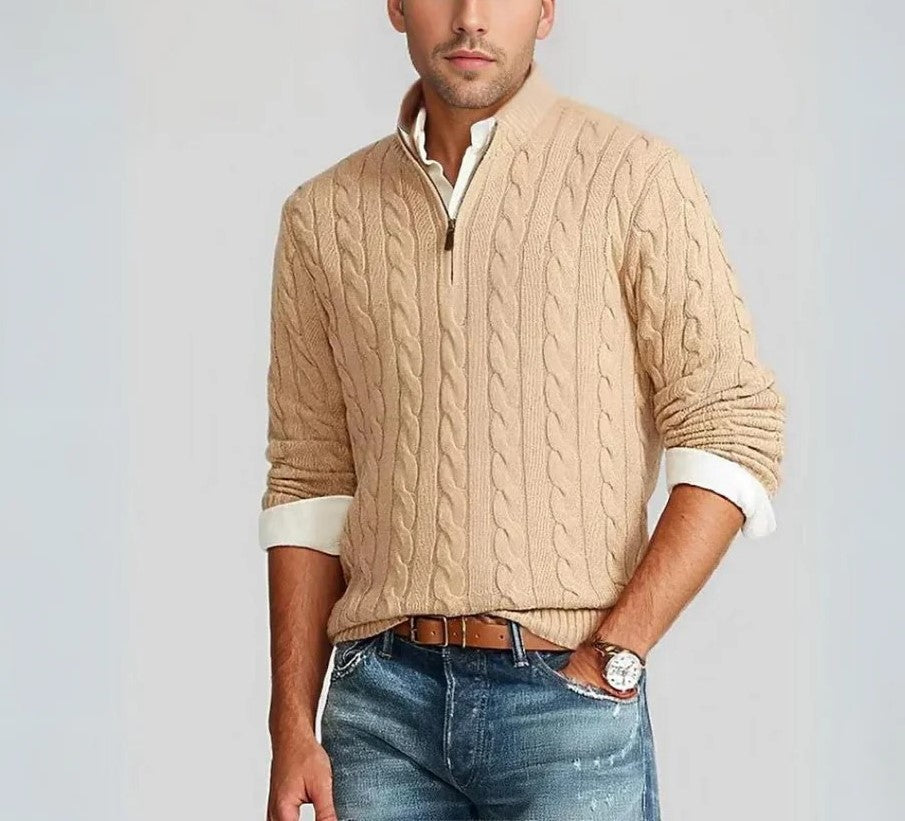 Felpa elegante con cerniera per uomo - Atreus