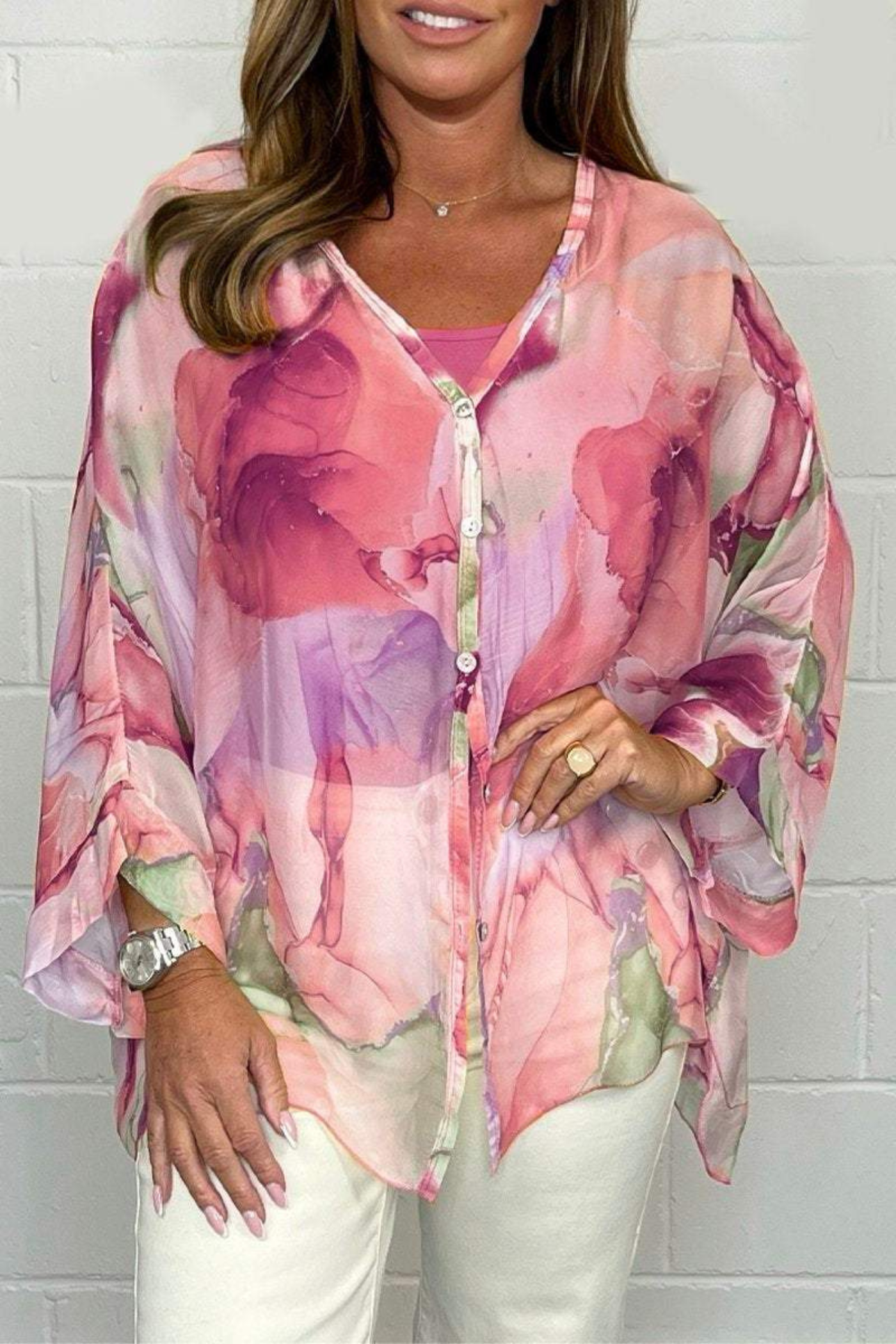 Etisk chiffonbluse - Anya