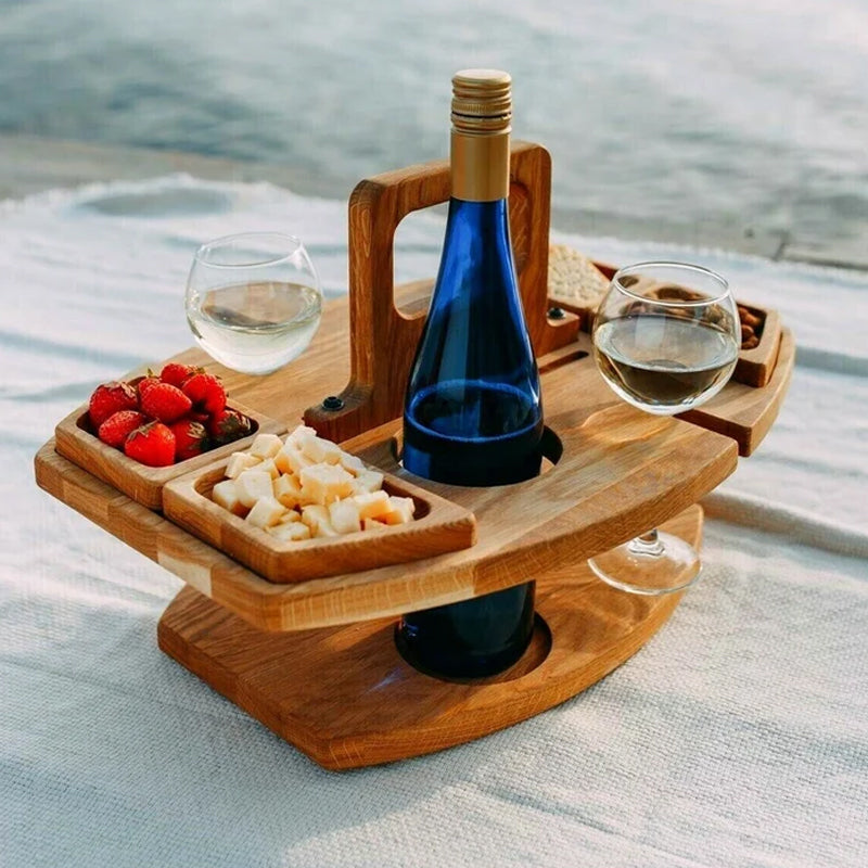 Tavolo da picnic portatile in legno – WineNest