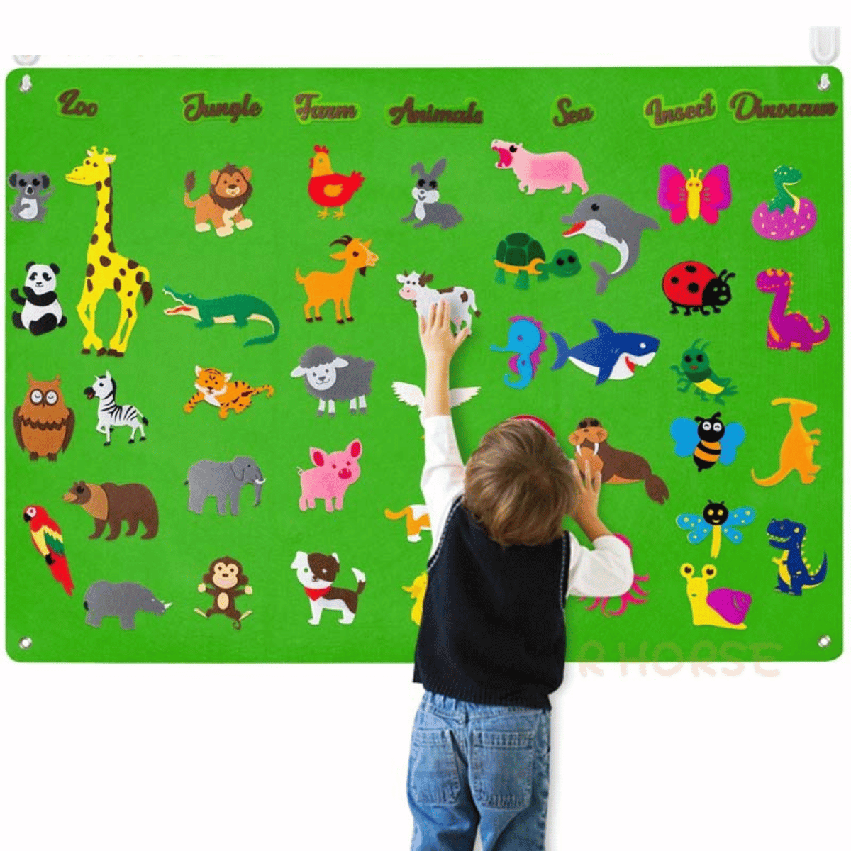 Tavola da gioco per bambini piccoli in feltro - FeltAvventure