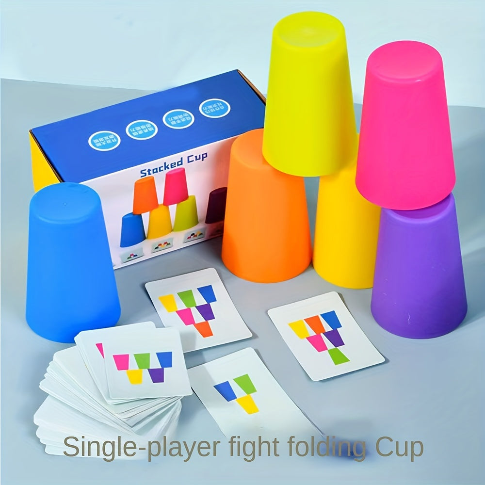 Pedagogická skládací puzzle hra s kelímky - StackSmart