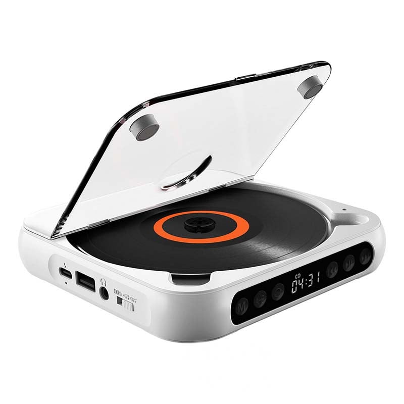 Tragbarer CD-Player – Bluetooth 5.3 mit Wiederaufladbarem Akku