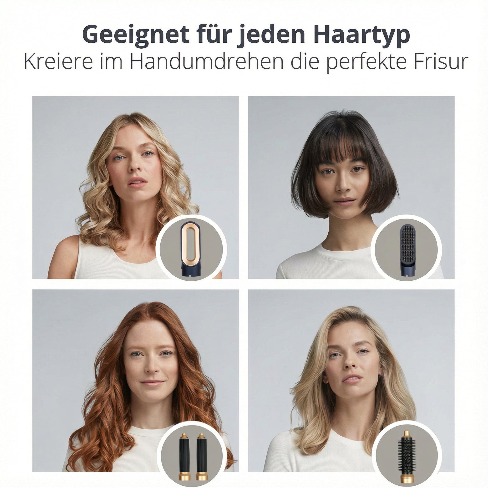 Hårstyler 5-i-1 | Kraftfulde 1000W | Ion-teknologi