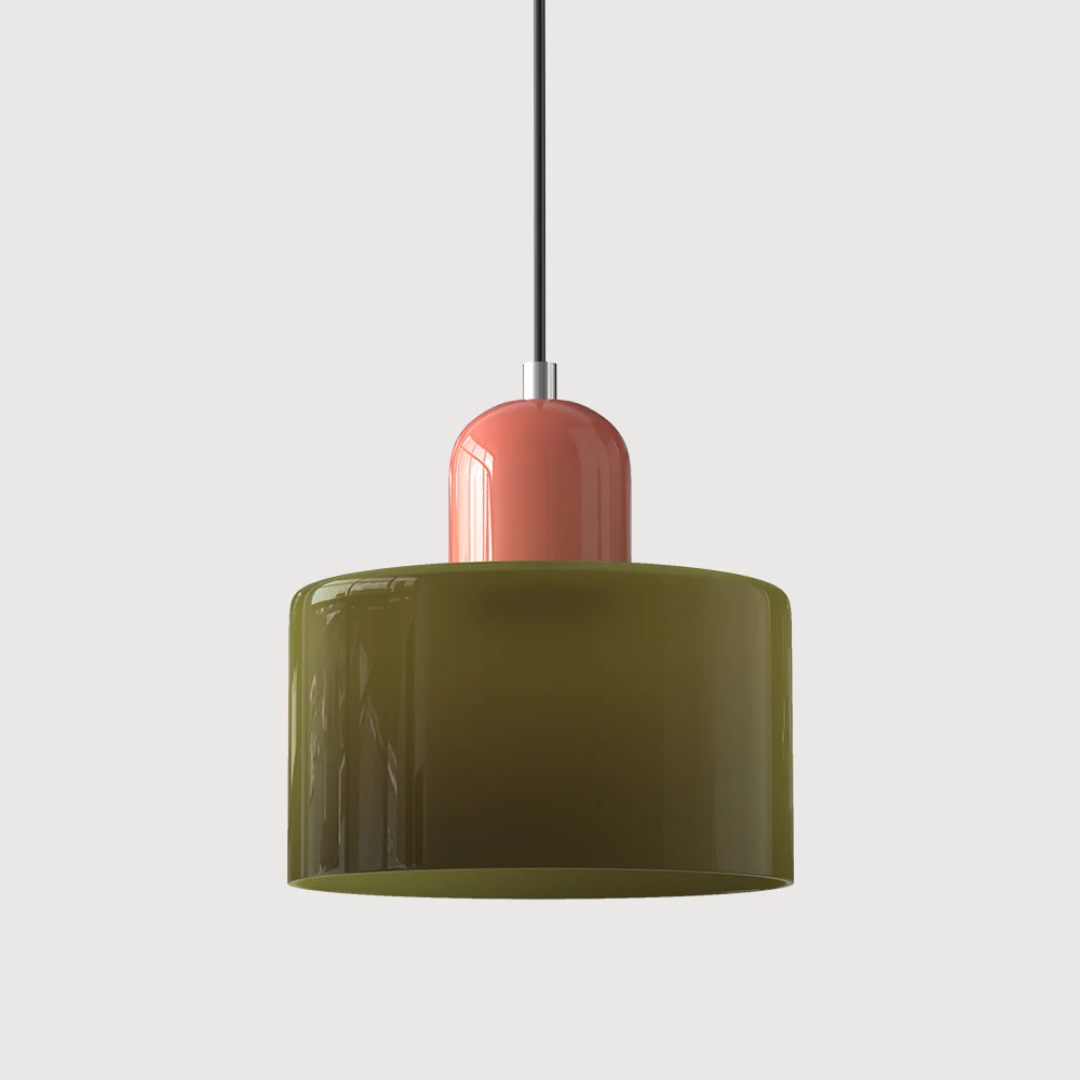 Retro-Hängelampe – Vintage-Design, Glasschirm & E27-Fassung