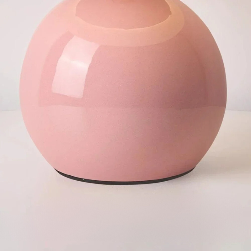 Piccola lampada da tavolo a fungo - ceramica crema vento