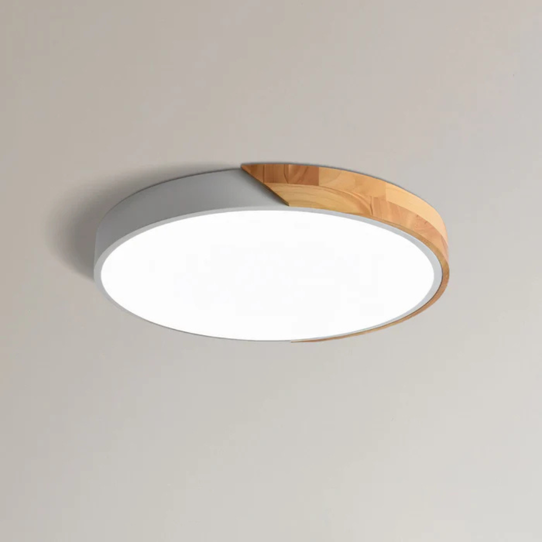 LED-Deckenleuchte – Skandinavisches Design aus Holz & Energieeffiziente Beleuchtung