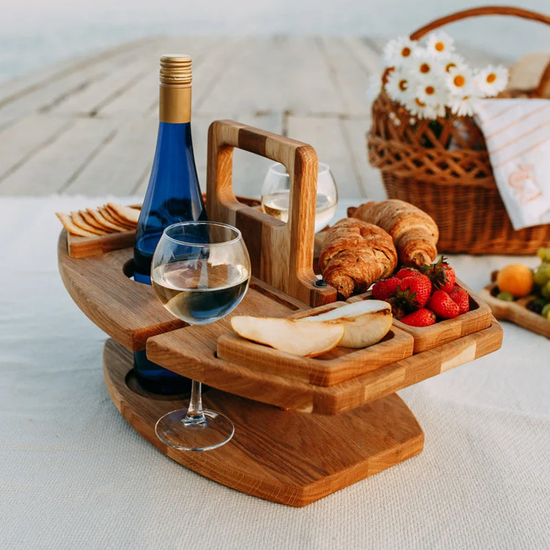Tavolo da picnic portatile in legno – WineNest