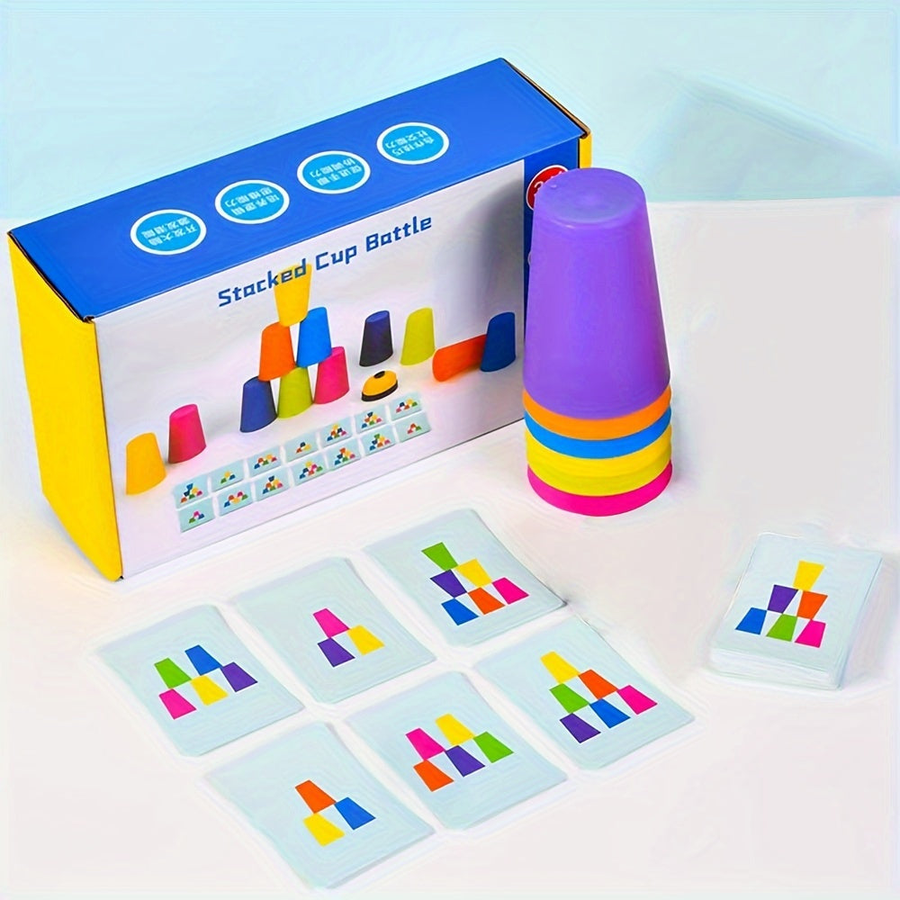 Pedagogická skládací puzzle hra s kelímky - StackSmart