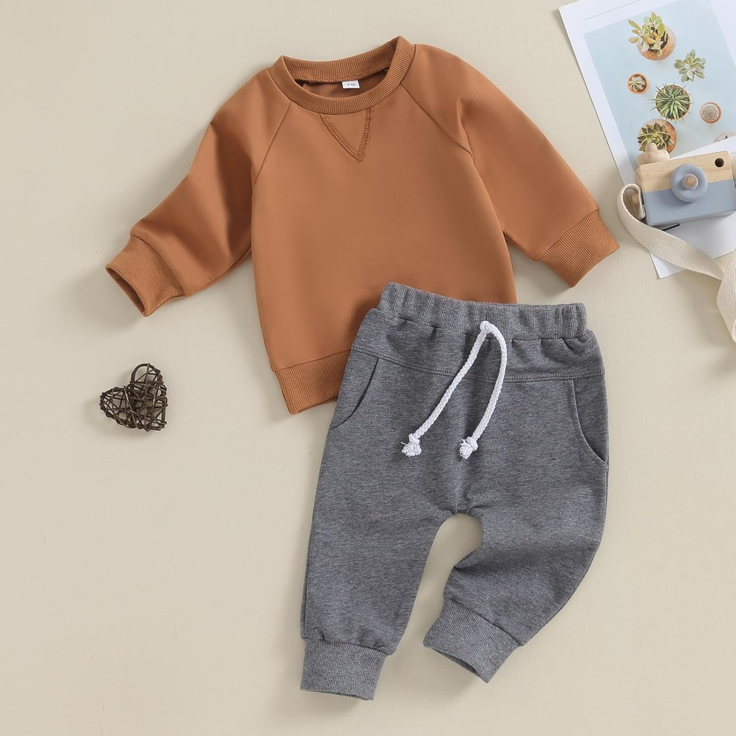 Baby Jogger Set Hiver - Sweatshirt et Pantalon avec Contraste