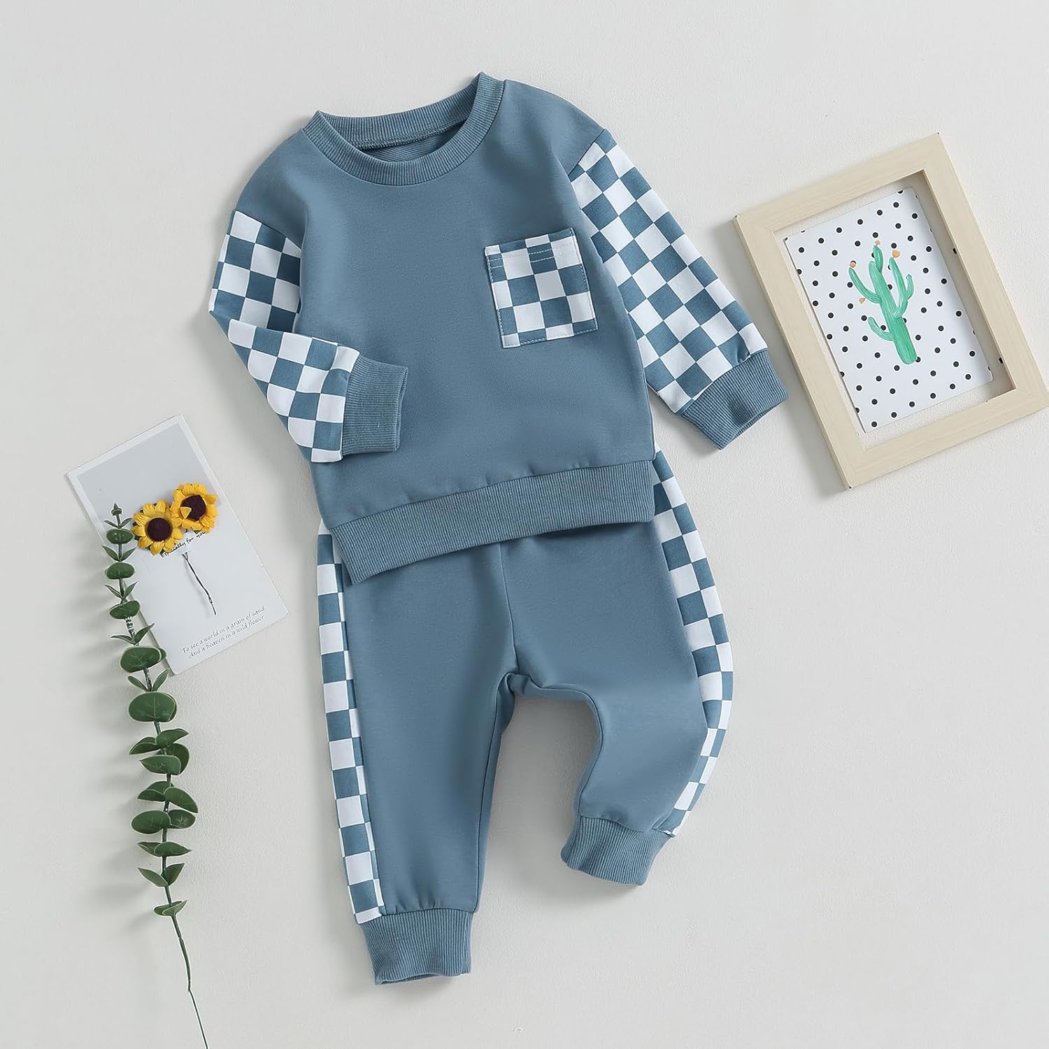 Baby Jogger Set Hiver - Sweatshirt et Pantalon avec Contraste