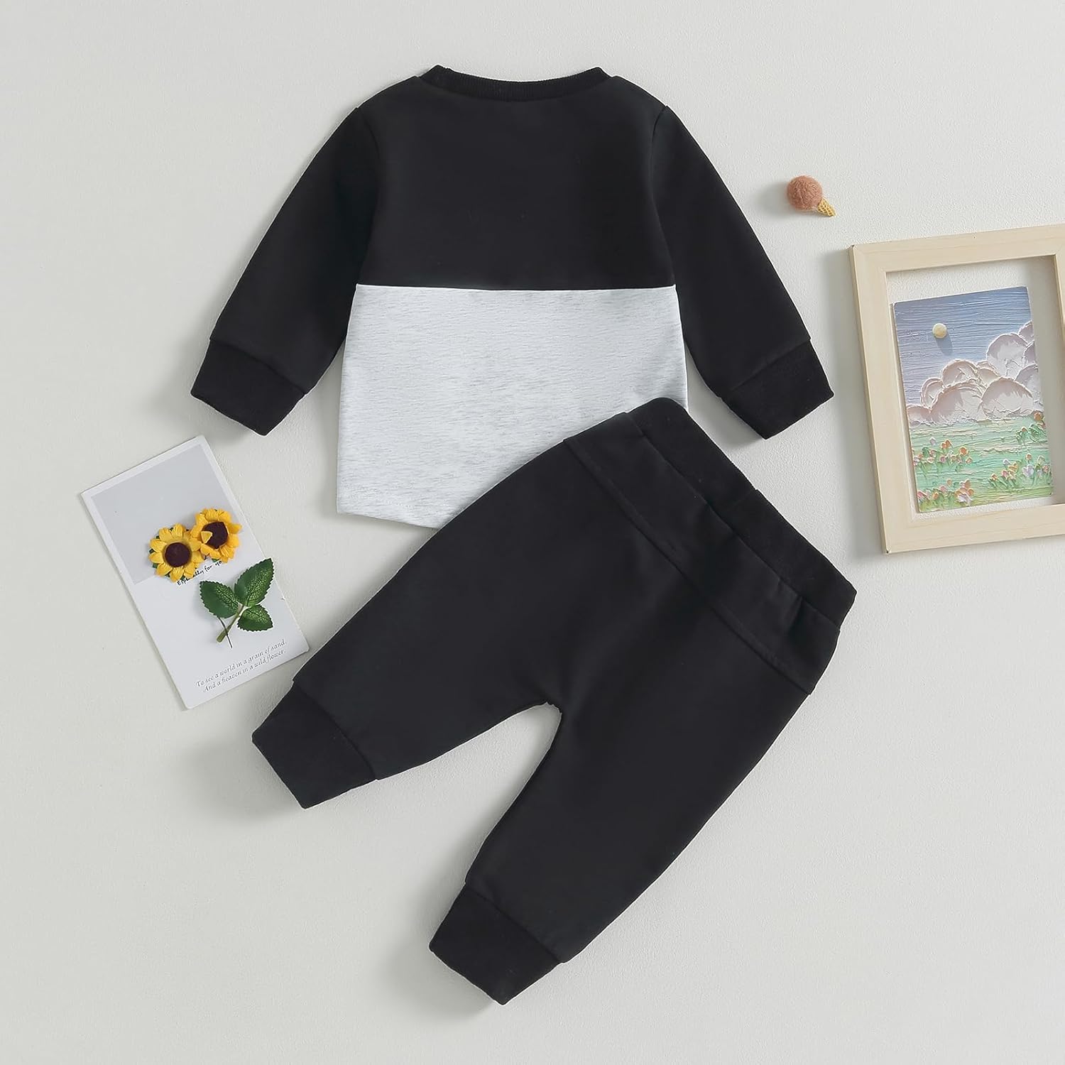 Baby Jogger Set Hiver - Sweatshirt et Pantalon avec Contraste