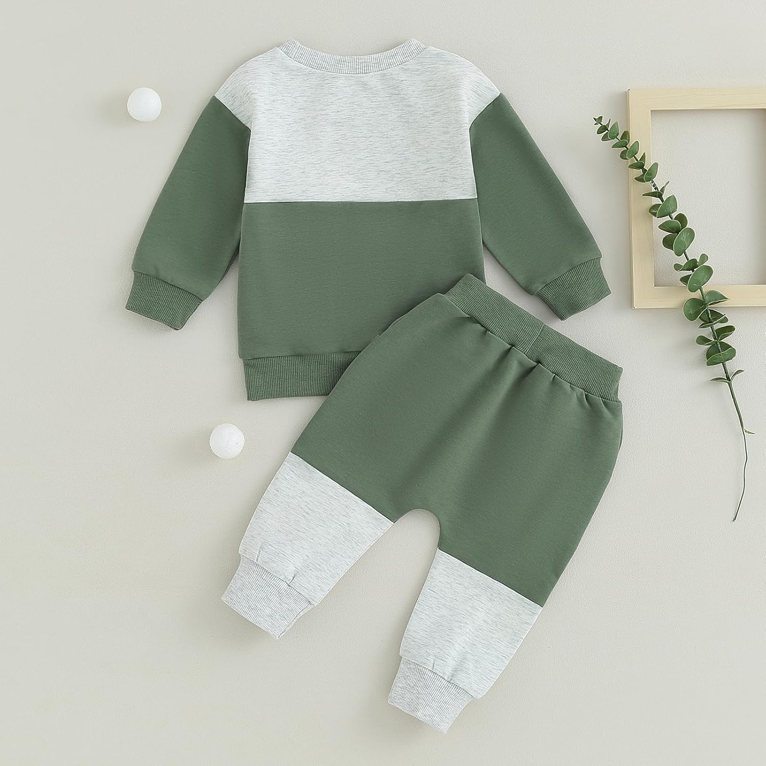 Baby Jogger Set Hiver - Sweatshirt et Pantalon avec Contraste