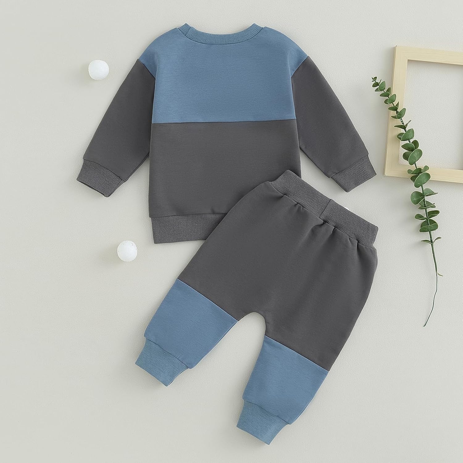 Baby Jogger Set Hiver - Sweatshirt et Pantalon avec Contraste