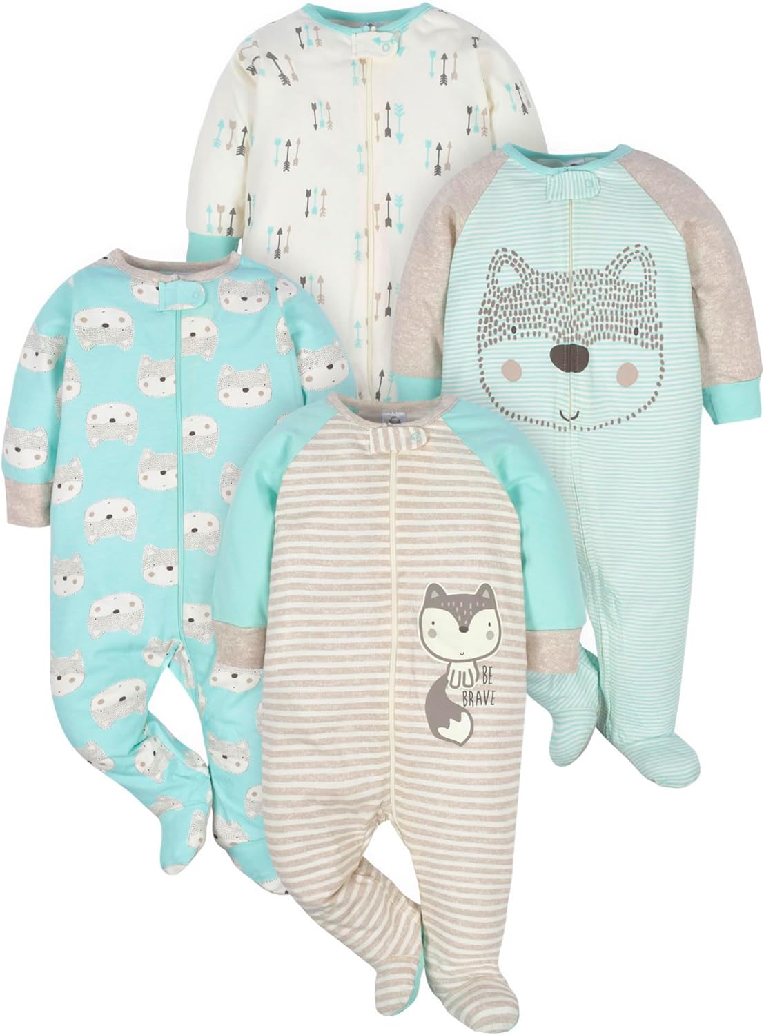 Gerber Babyschlafanzug für Jungen mit Füßen