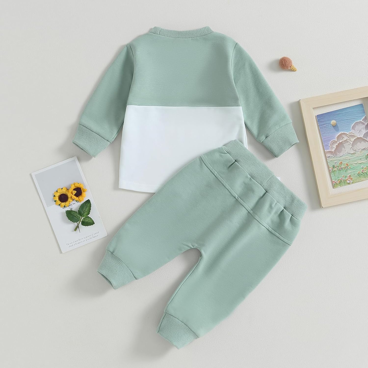 Baby Jogger Set Hiver - Sweatshirt et Pantalon avec Contraste