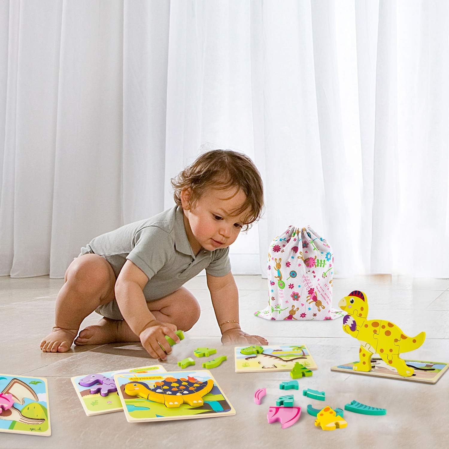 Sada puzzle - Podporuje schopnosť riešiť problémy a rozpoznávanie