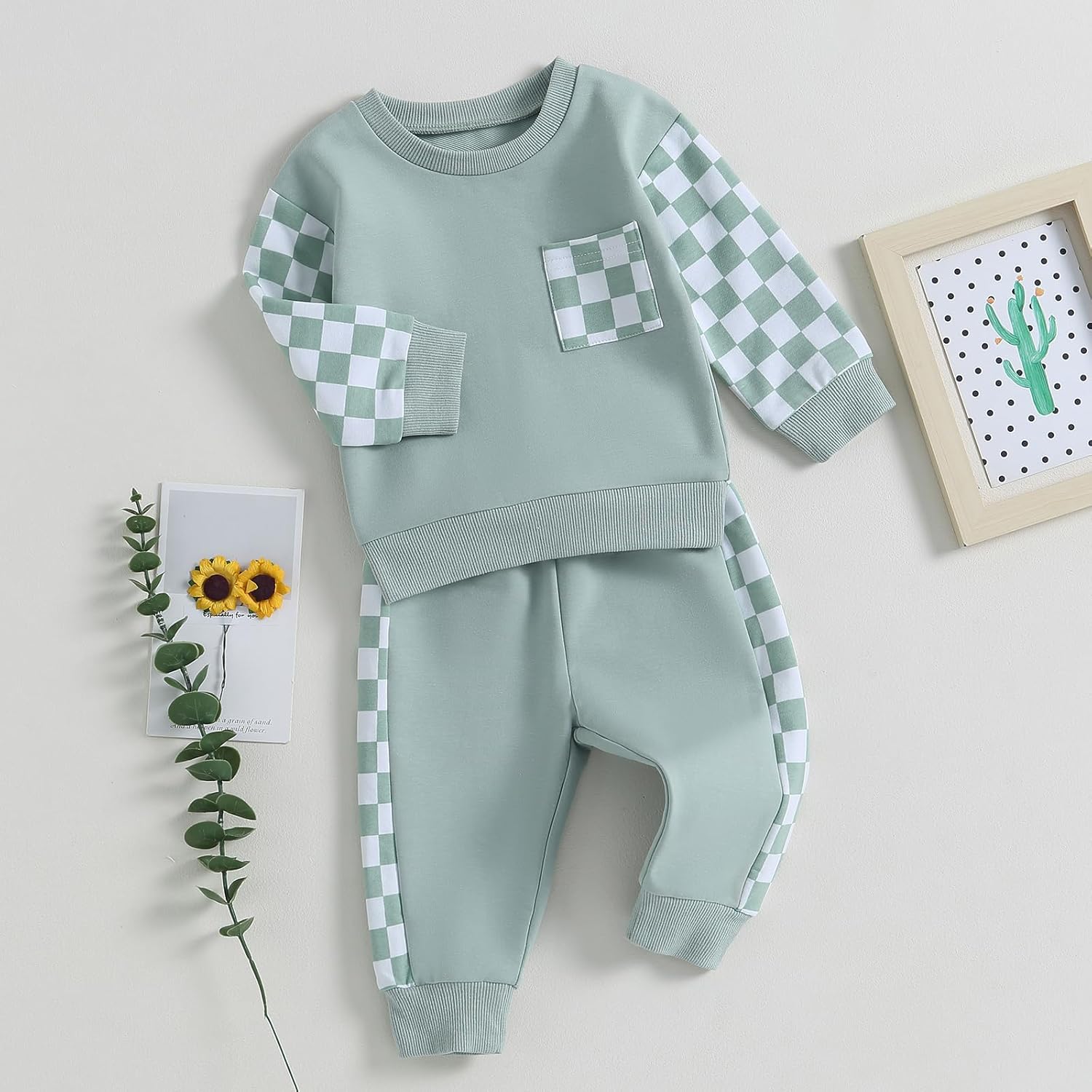 Baby Jogger Set Hiver - Sweatshirt et Pantalon avec Contraste