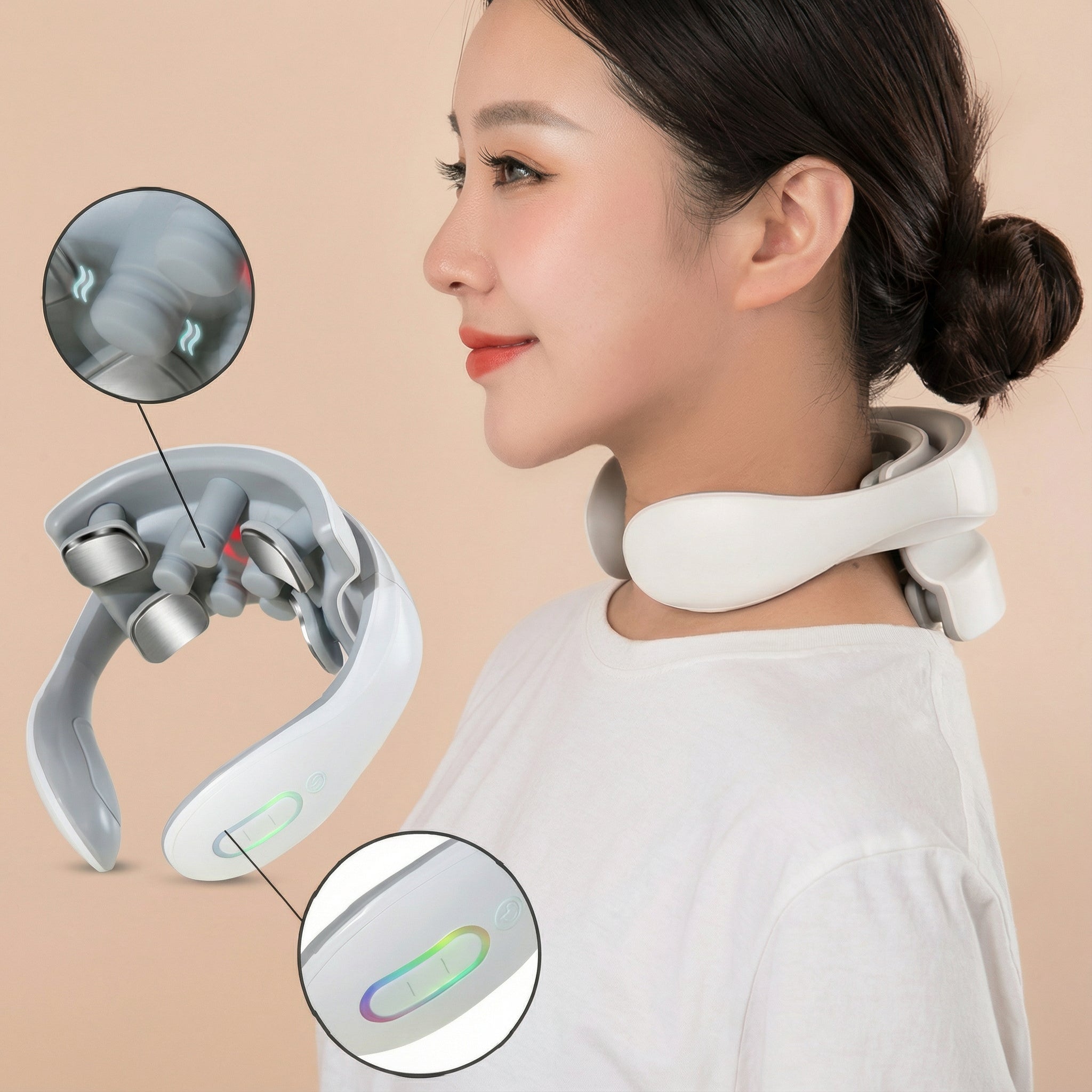 Nackenmassagegerät – Wärmefunktion, Vibrationsmodi & Ergonomisches Design