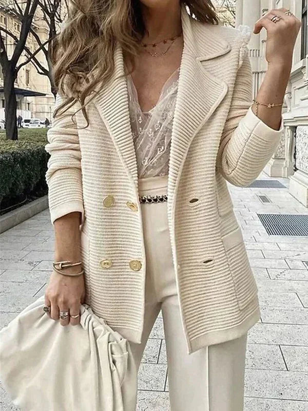 Blazer chic couleur kaki - Alexa