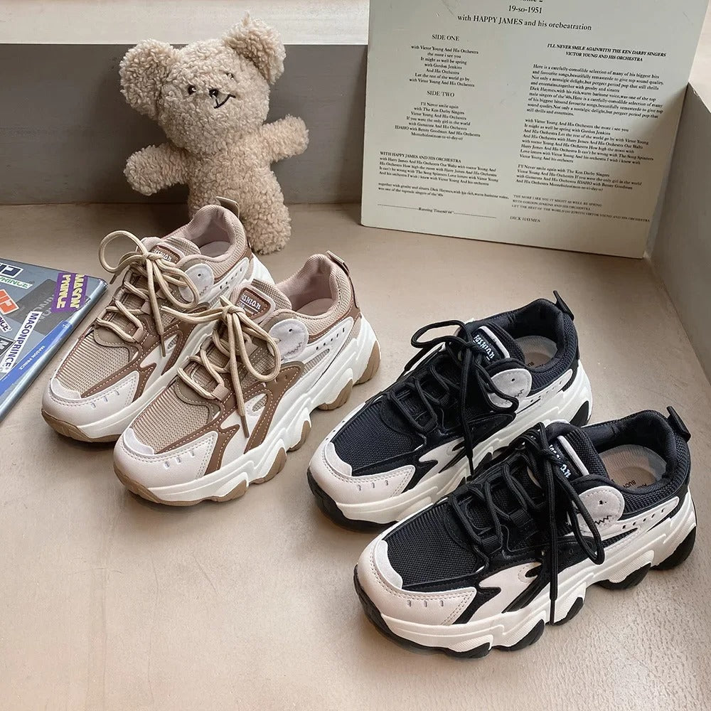 Abby - Modische und Gemütliche Plateau-Sneakers