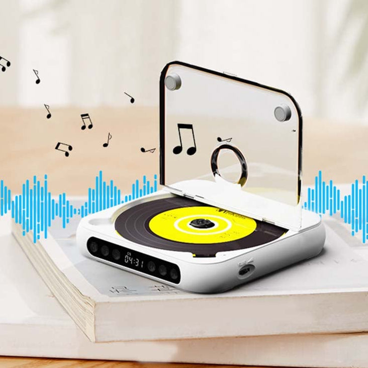 Tragbarer CD-Player – Bluetooth 5.3 mit Wiederaufladbarem Akku
