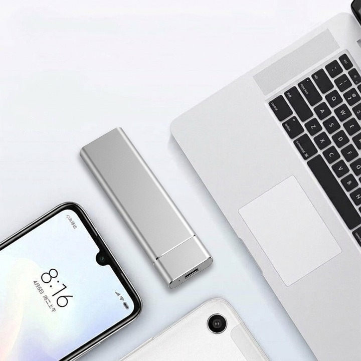8TB Externe SSD — USB 3.1 Typ-C, Plug & Play, Aluminium 1