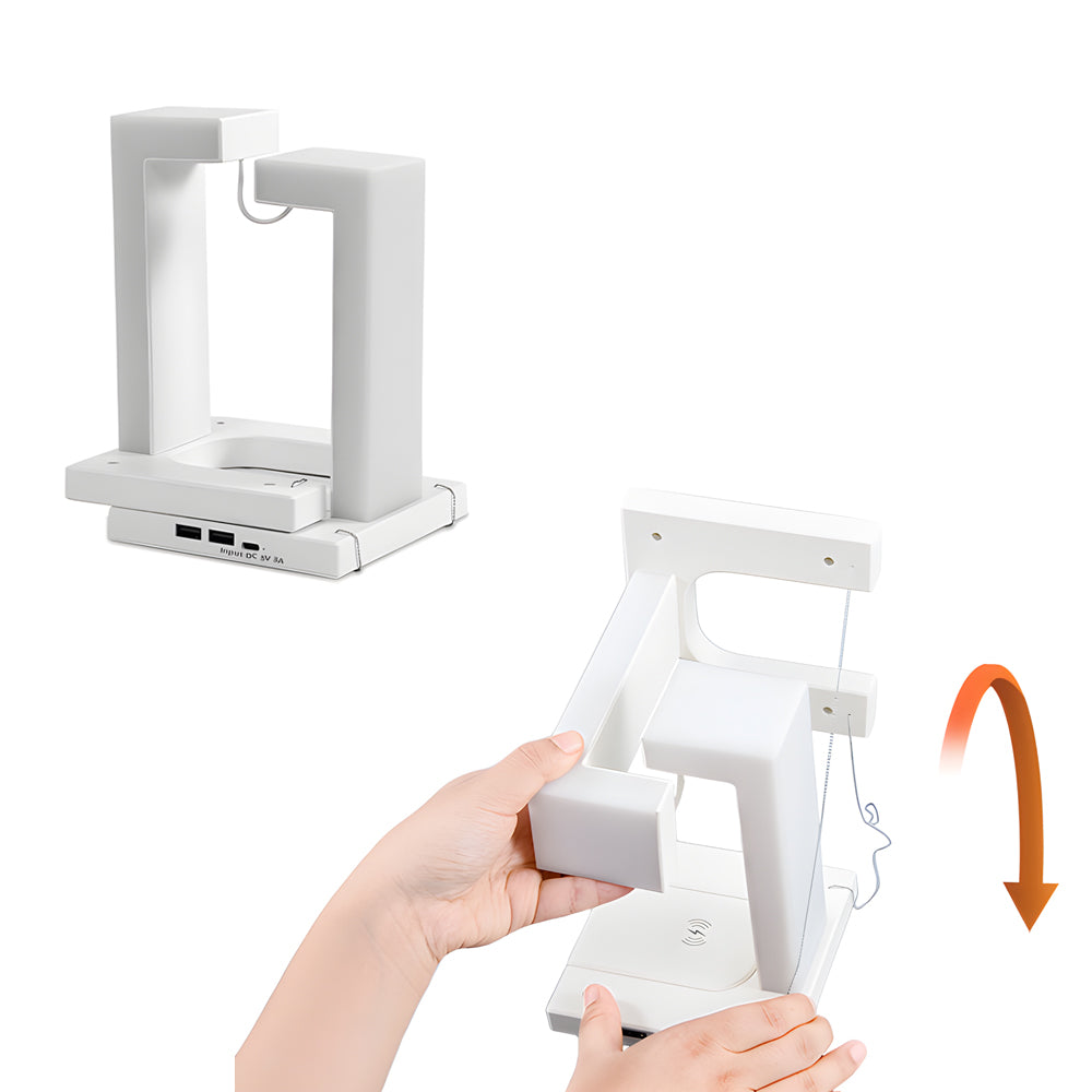 GlowGenie - Lampada da tavolo anti-gravità sospesa con ricarica wireless e illuminazione LED