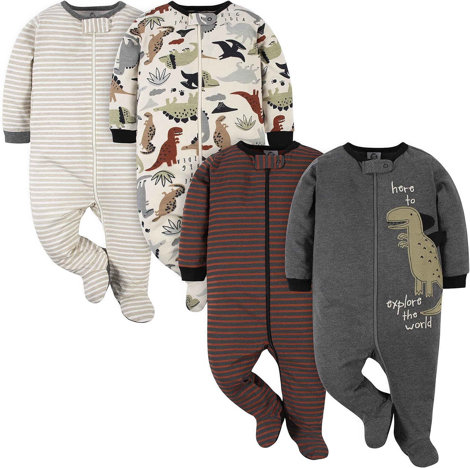 Gerber Babyschlafanzug für Jungen mit Füßen