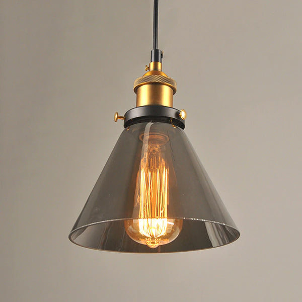 LumiVance – moderní závěsná lampa Kristall – válcové sklo a teplé světlo