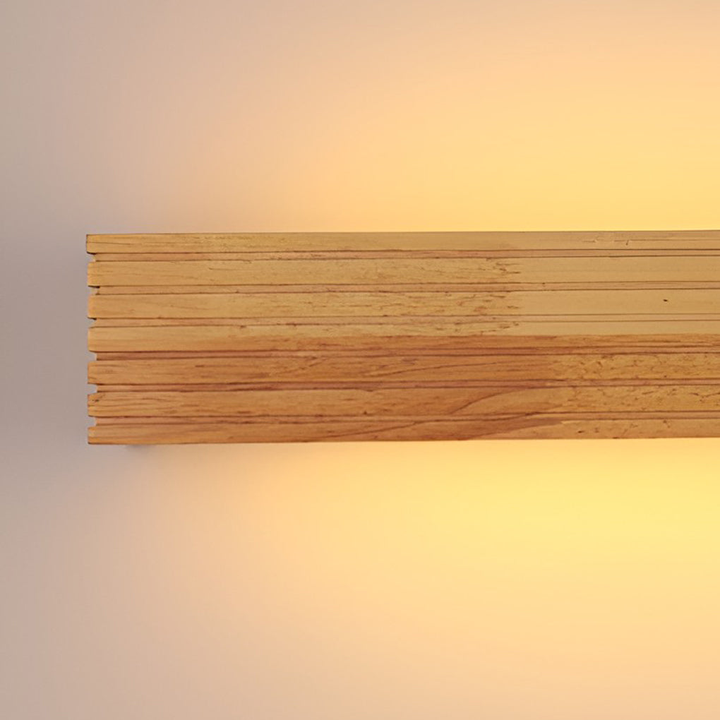 GlowWood - Lampada da parete LED rettangolare impermeabile Illuminazione specchio nordica