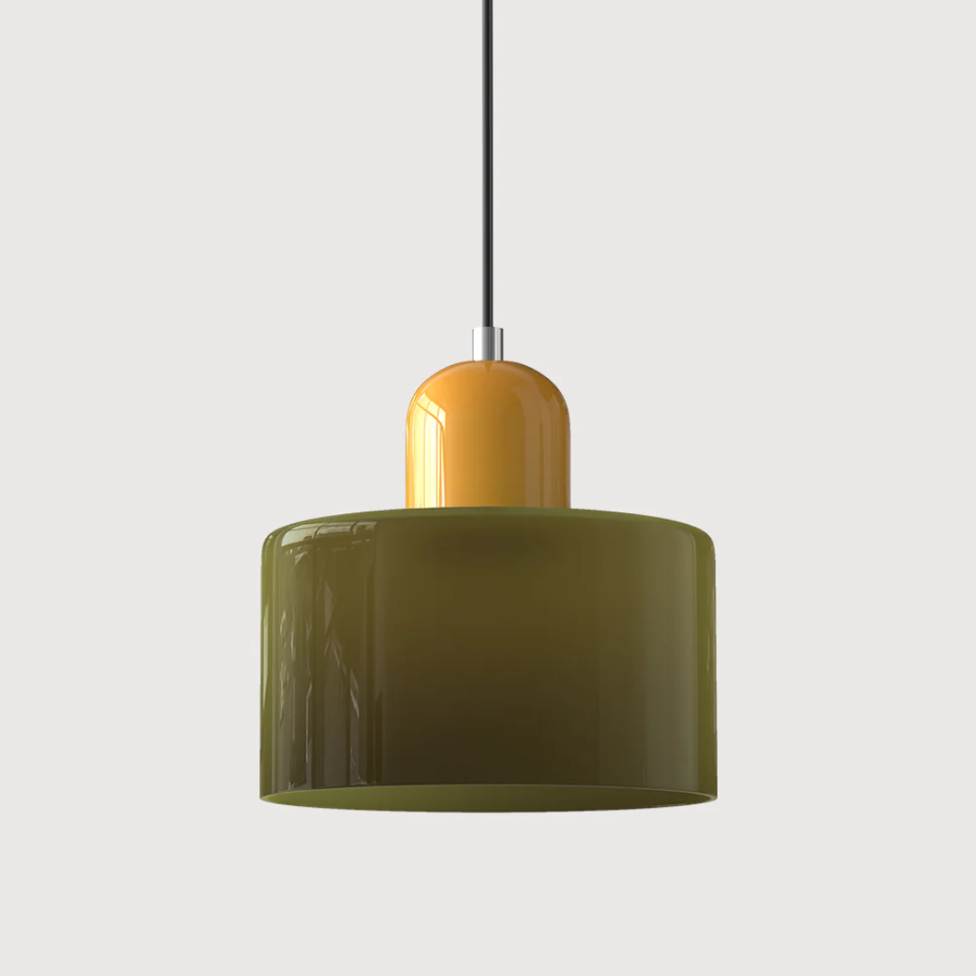 Retro-Hängelampe – Vintage-Design, Glasschirm & E27-Fassung