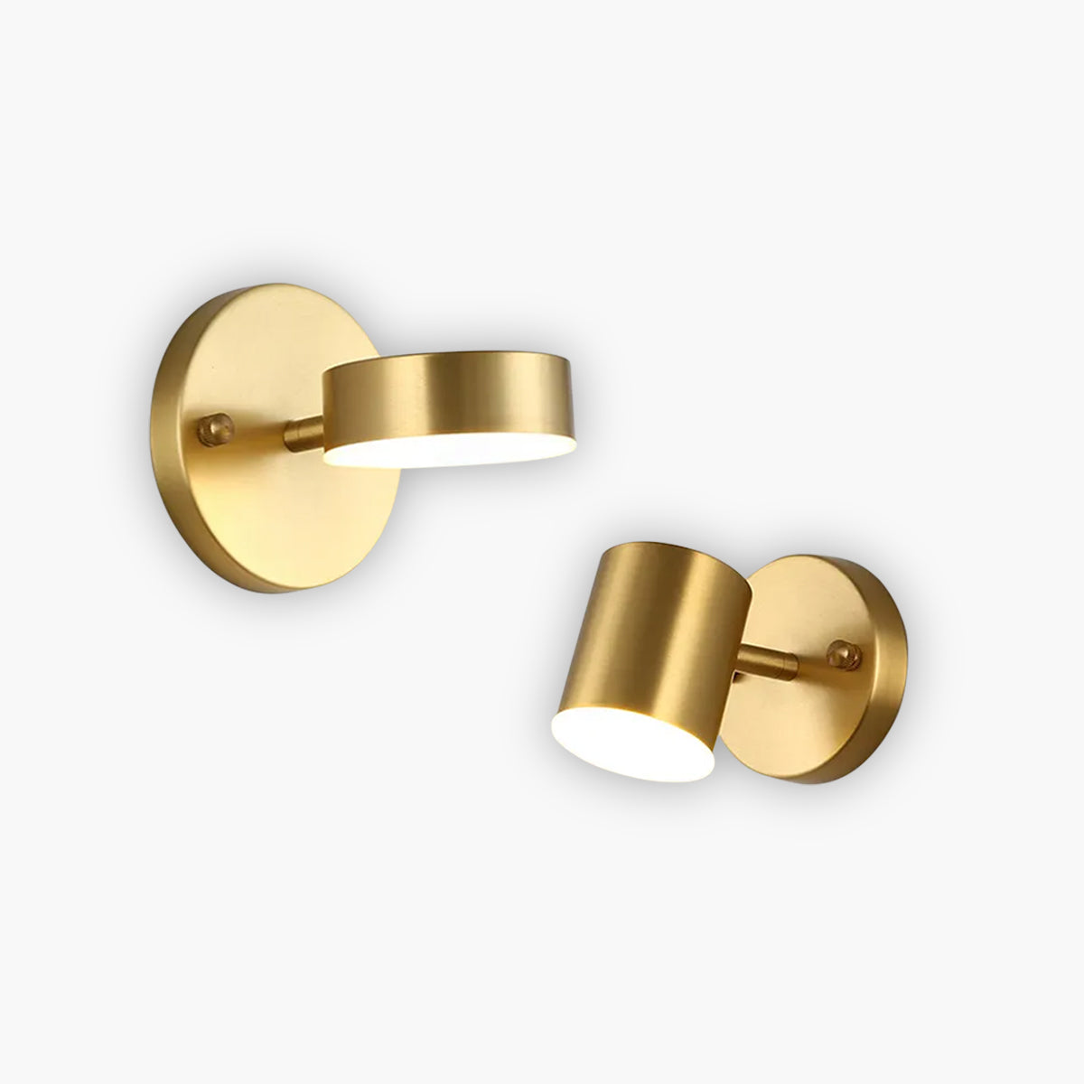 LED nástěnná svítidla v mědi skandinávský - moderní design s teplem