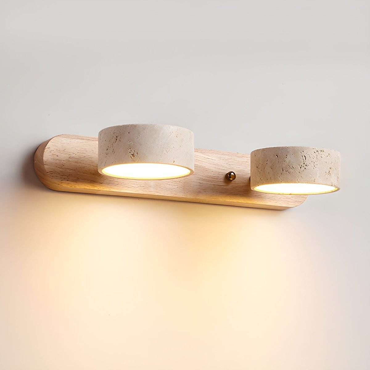 AVERRA – LED-Wandleuchte aus Travertin für architektonischen Luxus 9