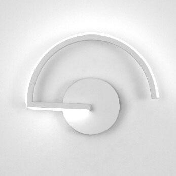 LumiLine - Lampada da parete LED moderna in alluminio con curve minimaliste