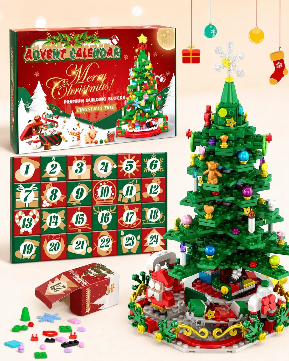 Advent Calendar 2026-Christmas tree building set toy 0