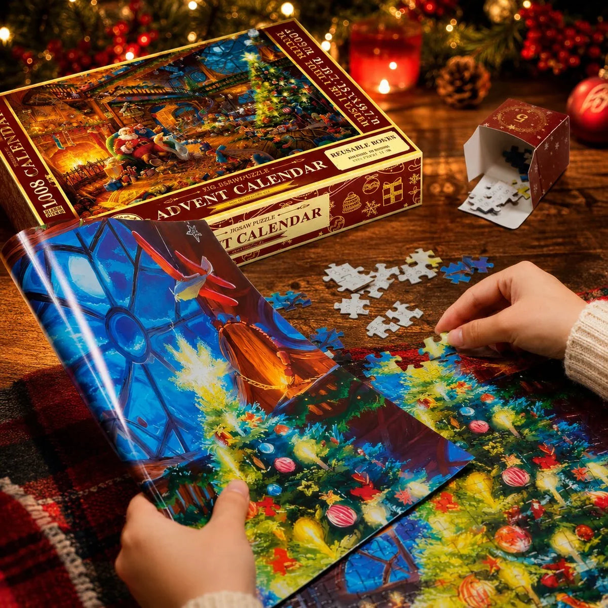 Winterpuzzle im Adventskalender