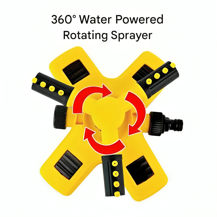 AquaFlow 360 Roterende Tuinsproeier – Efficiënte Waterbesparende Irrigatie Vestragear