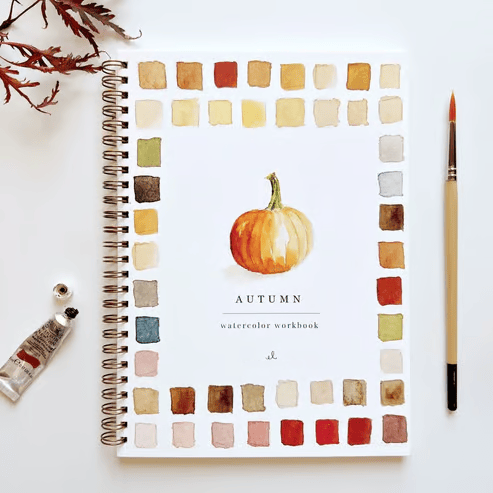 Aquarell Workbook für Anfänger mit Schritt-für-Schritt-Anleitung und Farbset 11