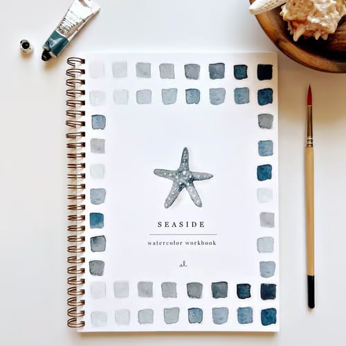 Aquarell Workbook für Anfänger mit Schritt-für-Schritt-Anleitung und Farbset 3