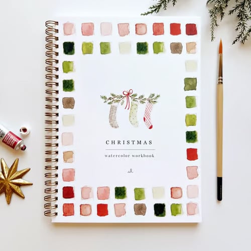 Aquarell Workbook für Anfänger mit Schritt-für-Schritt-Anleitung und Farbset 8