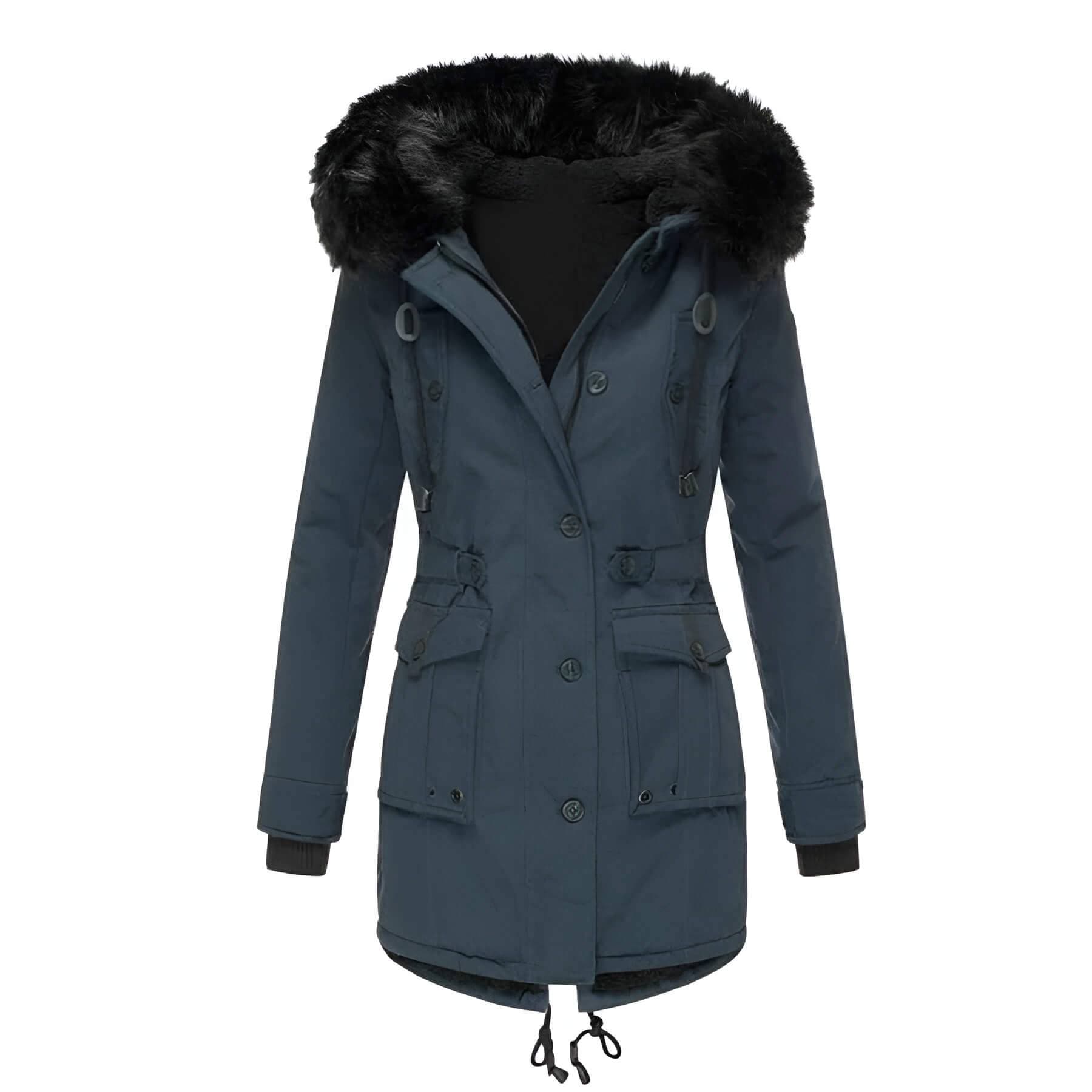 Aria | Parka invernale con collo in pelliccia sintetica