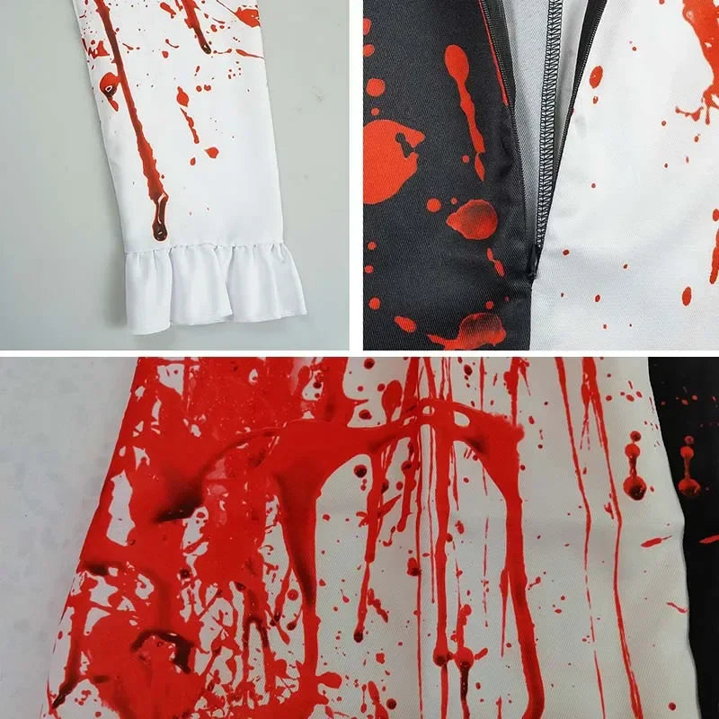 Kostým Art The Clown s maskou – Halloweenový outfit pro muže a ženy